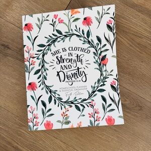 Homeschool Planner & Essential Organizer Faith Edition | Wild Flowers: undated